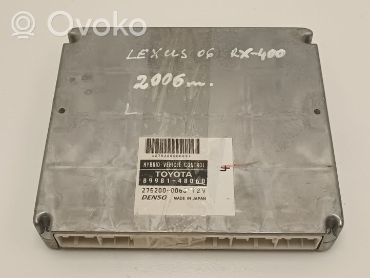 Lexus RX 330 - 350 - 400H Moottorin ohjainlaite/moduuli 8998148060