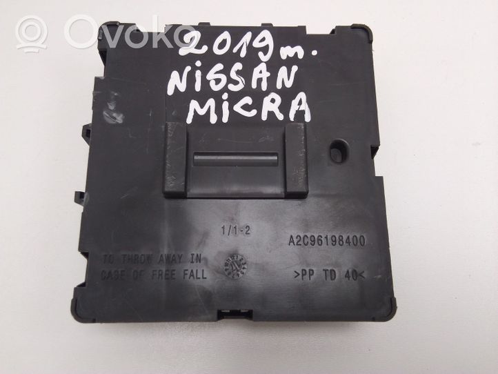 Nissan Micra K14 Avaimettoman käytön ohjainlaite/moduuli A2C11043506