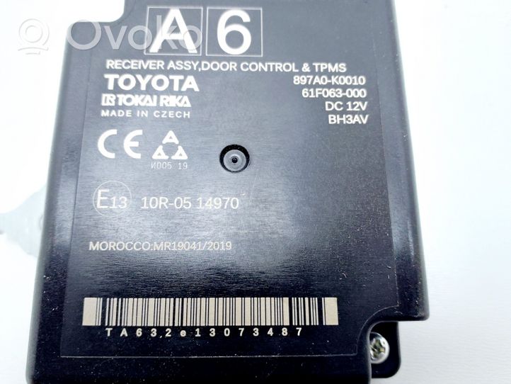 Toyota Yaris Autres dispositifs 897A0K0010