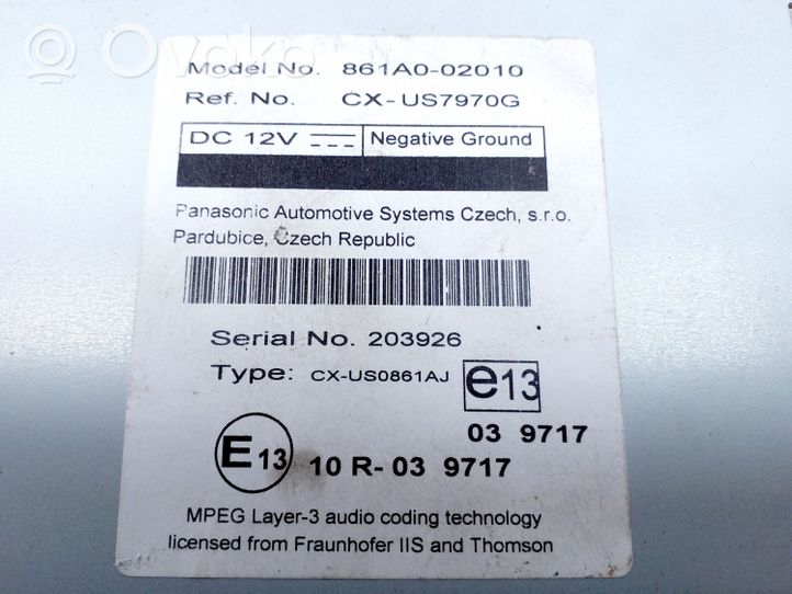 Toyota Auris E180 Inne wyposażenie elektryczne 861A002010