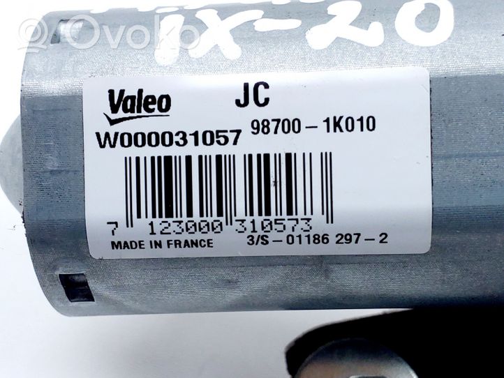 Hyundai ix20 Galinio stiklo valytuvo varikliukas 987001K010