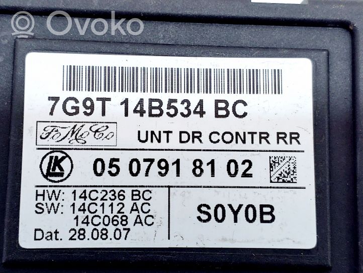 Ford S-MAX Centralina/modulo portiere 7G9T14B534BC