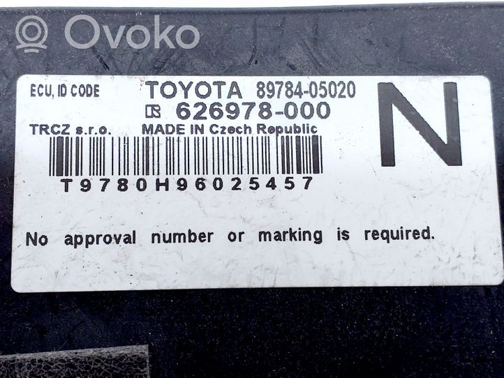 Toyota Avensis T270 Moduł / Sterownik immobilizera 8978405020