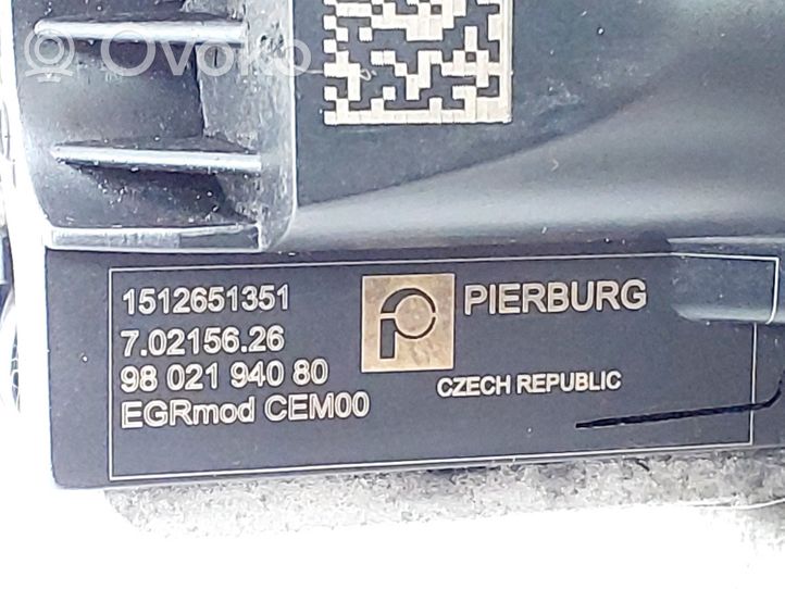 Citroen C4 Grand Picasso Refroidisseur de vanne EGR 9802194080