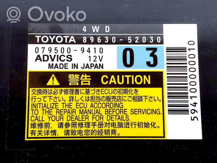 Toyota Urban Cruiser (XP110) Autres dispositifs 8963052030