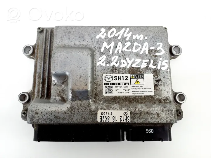 Mazda 3 II Sterownik / Moduł ECU SH1218881A