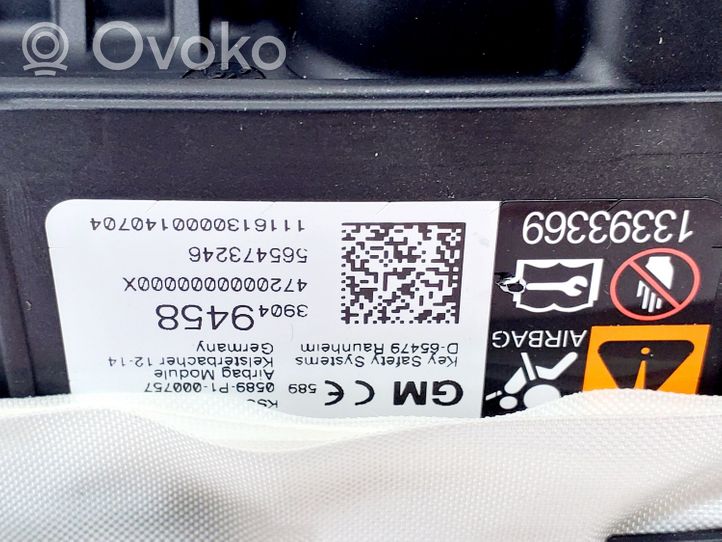 Opel Astra K Airbag de passager 39049458