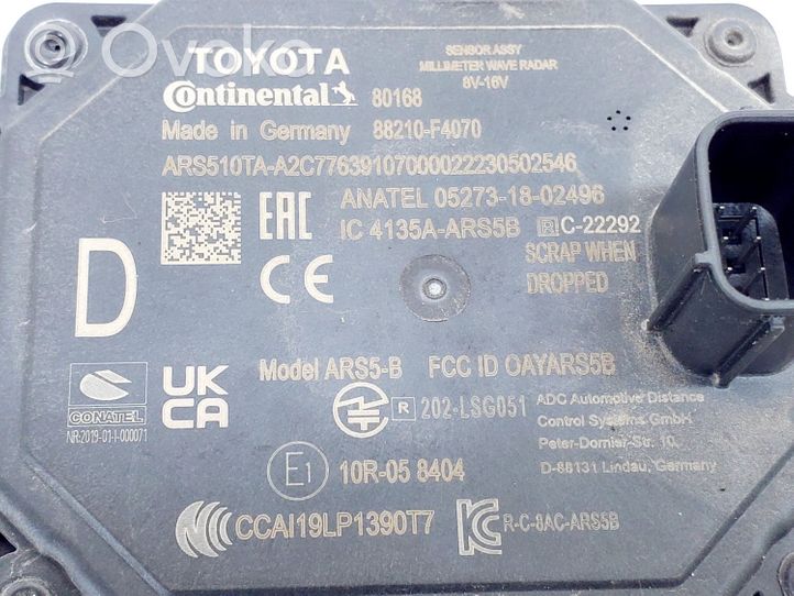 Toyota C-HR Capteur radar de distance 88210F4070