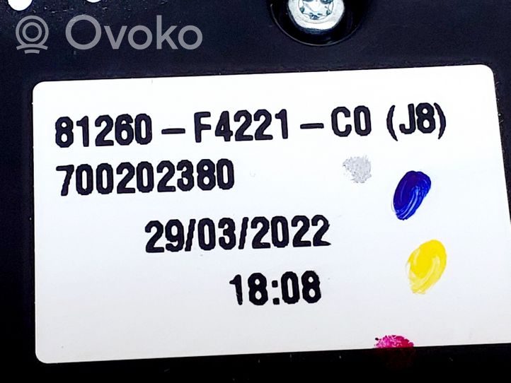 Toyota C-HR Światło fotela przedniego 81260F4221C0