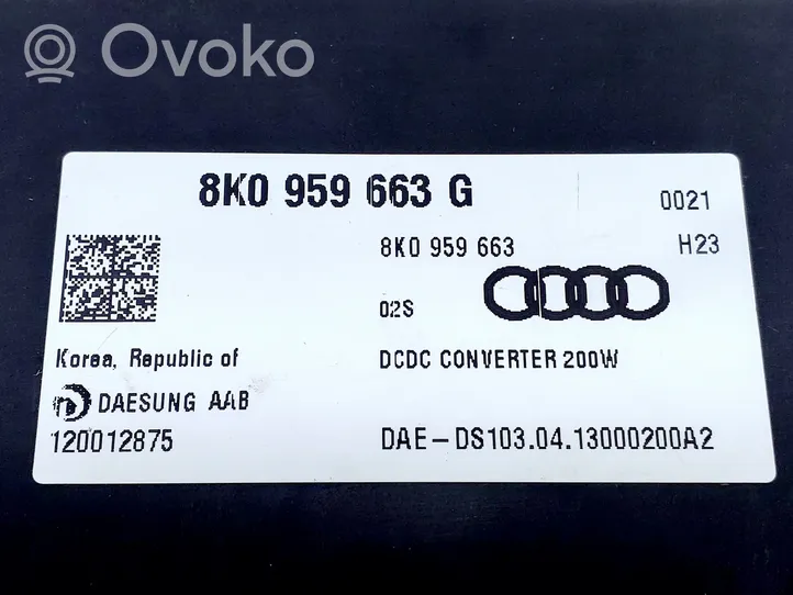 Skoda Rapid (NH) Autres dispositifs 8K0959663G