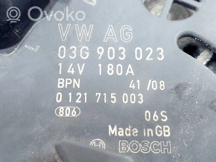 Volkswagen PASSAT CC Generator/alternator 03G903023