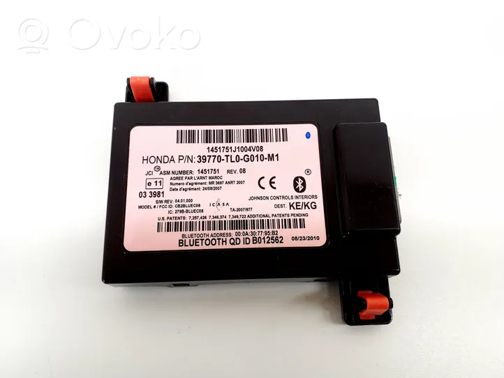 Honda Accord Moduł / Sterownik Bluetooth 39770TL0G010M1