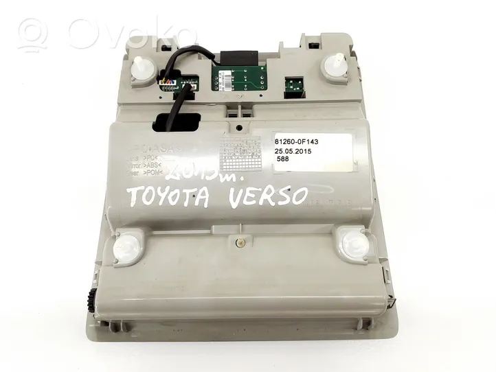 Toyota Verso Illuminazione sedili anteriori 812600F143