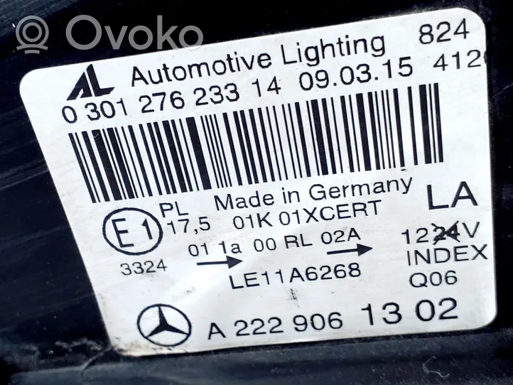 Mercedes-Benz S W222 Lampa przednia A2229061302