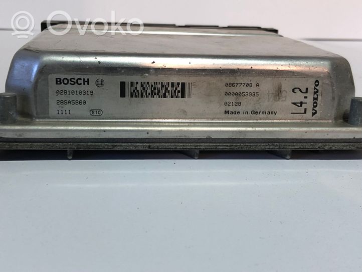 Volvo S60 Unité de commande, module ECU de moteur 0281010319