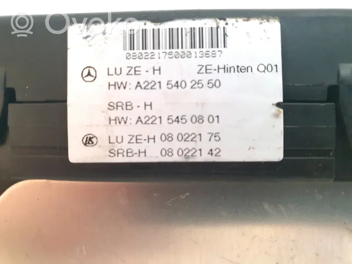 Mercedes-Benz S W221 Fuse module A2215402550