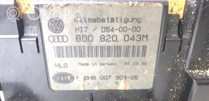 Audi A4 S4 B5 8D Centralina/modulo climatizzatore 8D0820043M