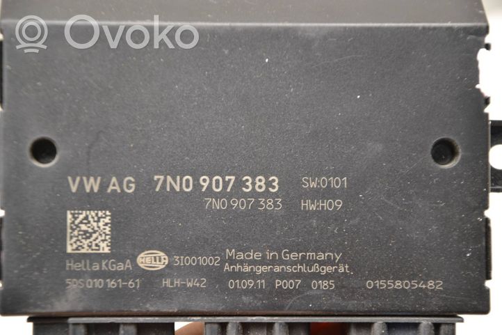 Volkswagen PASSAT CC Tow bar trailer control unit/module 7N0907383