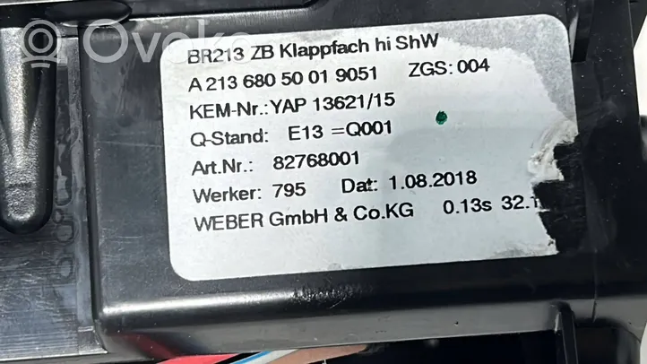 Mercedes-Benz E W213 Peleninė panelėje A2136805001