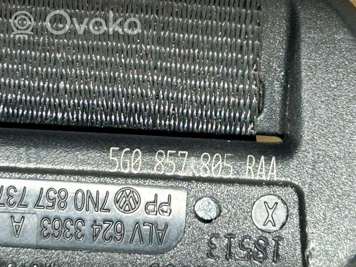 Volkswagen Golf VII Pas bezpieczeństwa fotela tylnego 5G0857805