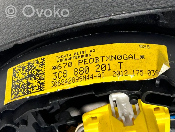 Volkswagen PASSAT B7 Ohjauspyörän turvatyyny 3C8880201T