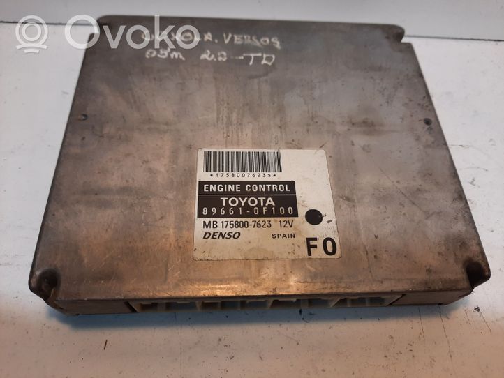 Toyota Corolla Verso AR10 Calculateur moteur ECU MB1758007623