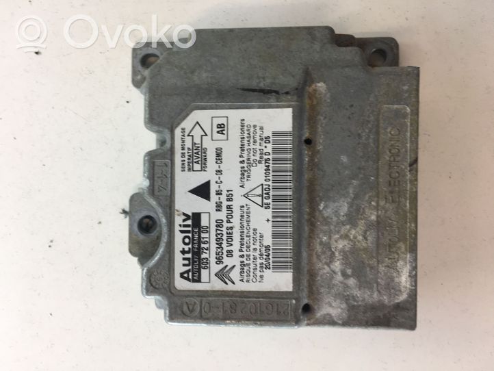 Citroen C4 I Module de contrôle airbag 603726100