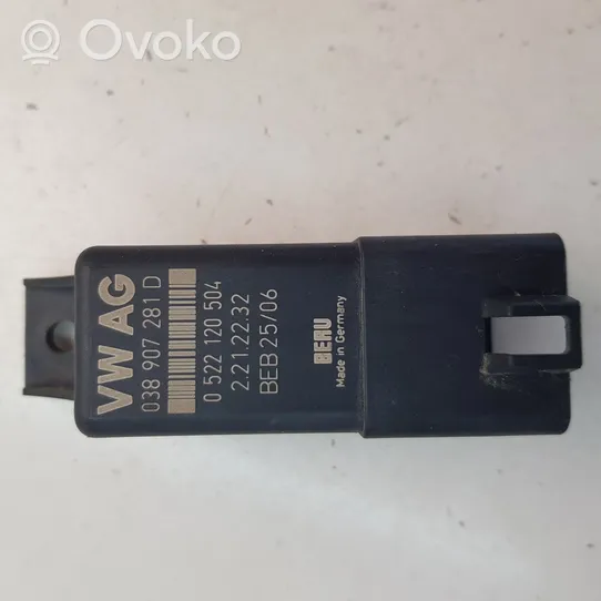 Volkswagen Jetta V Przekaźnik / Modul układu ogrzewania wstępnego 038907281D