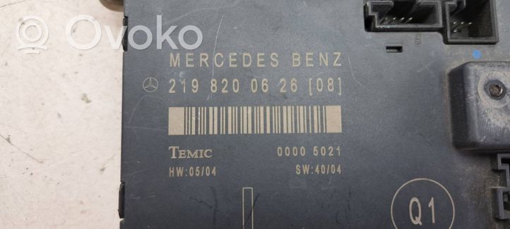 Mercedes-Benz CLS C219 Durų elektronikos valdymo blokas 2198200626