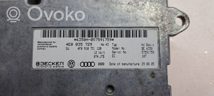 Audi A6 S6 C6 4F MMI valdymo blokas 4E0035729