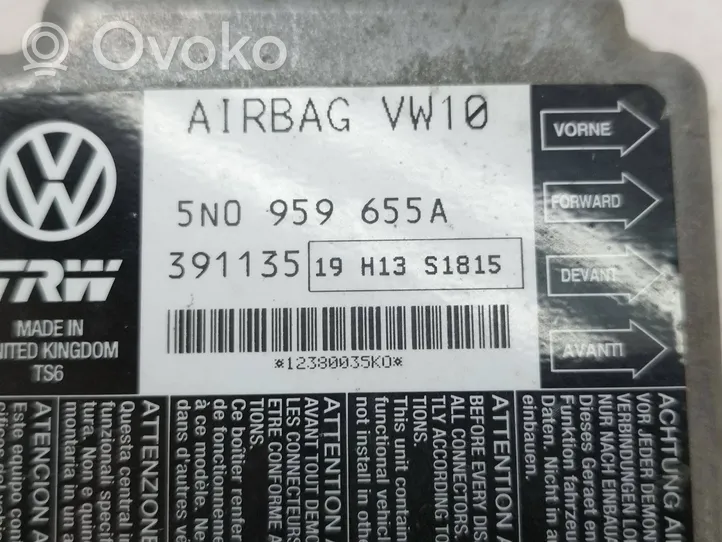 Volkswagen PASSAT CC Sterownik / Moduł Airbag 5N0959655A