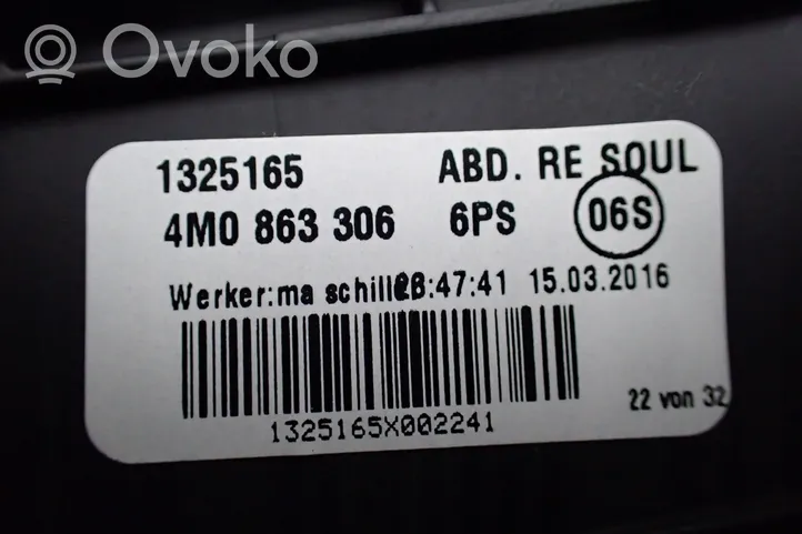 Audi Q7 4M Seitenverkleidung vorne 4M0863306