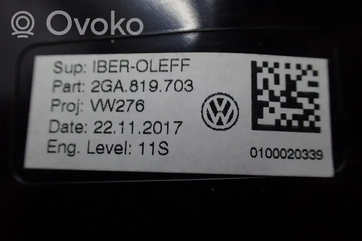 Volkswagen T-Roc Kojelaudan sivutuuletussuuttimen kehys 2GA819703