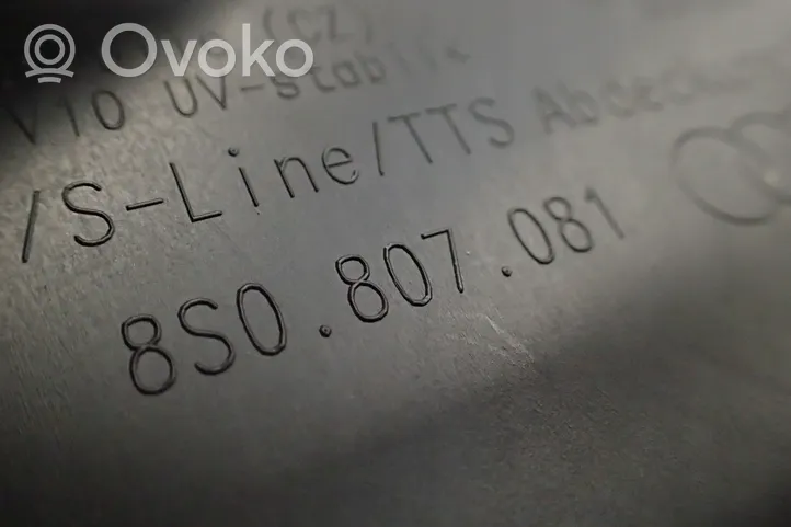 Audi TT TTS RS Mk3 8S Engine bonnet/hood lock trim molding 8S0807081