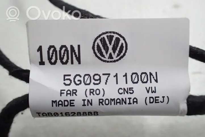 Volkswagen Golf VII Autres faisceaux de câbles 5G0971100N