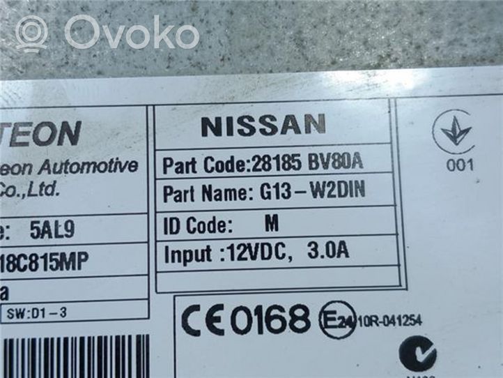 Nissan Juke I F15 Unité principale radio / CD / DVD / GPS 28185BV80A