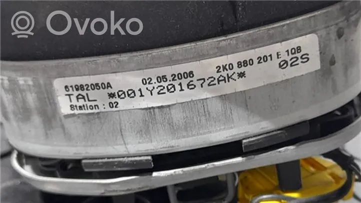 Volkswagen Caddy Ohjauspyörän turvatyynyn kansi 2k0880201E