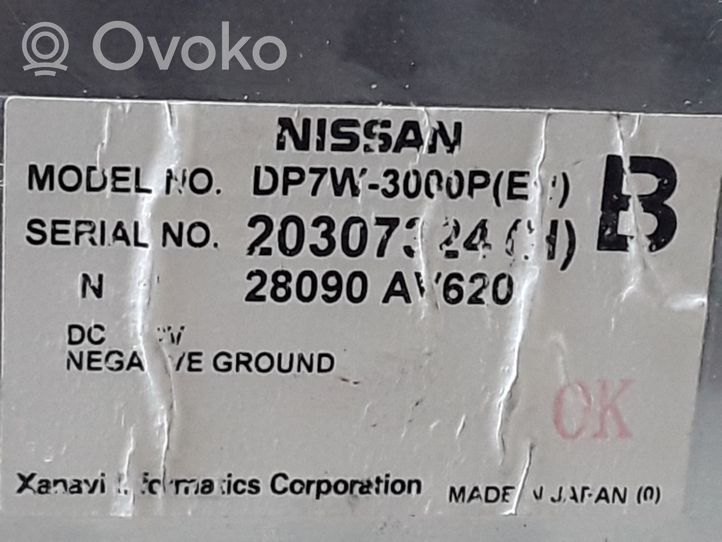 Nissan Primera Monitori/näyttö/pieni näyttö 28090AV620