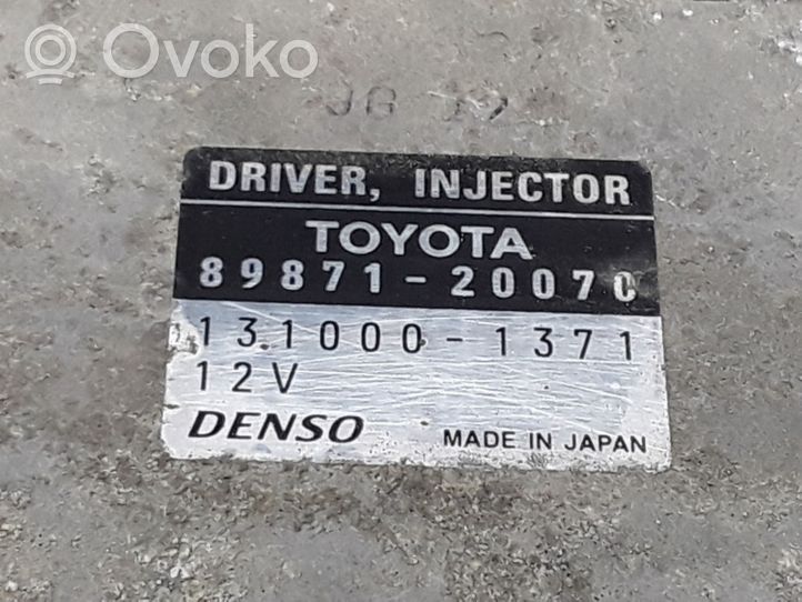 Toyota Avensis T250 Sterownik / Moduł wtrysków 8987120070