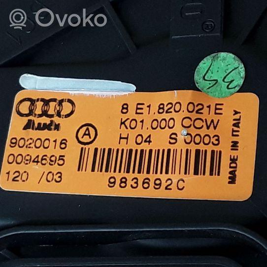 Audi A4 S4 B6 8E 8H Pečiuko ventiliatorius/ putikas 8E1820021E