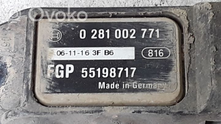 Opel Astra H Czujnik ciśnienia spalin 0281002771