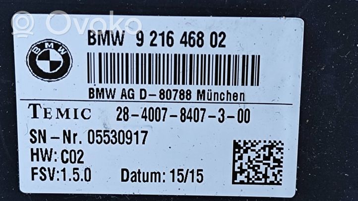 BMW 7 F01 F02 F03 F04 Moduł / Przekaźnik podgrzewania foteli 9216468