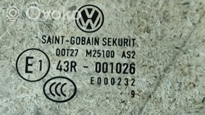 Volkswagen PASSAT CC Vitre de fenêtre porte arrière 43R001026