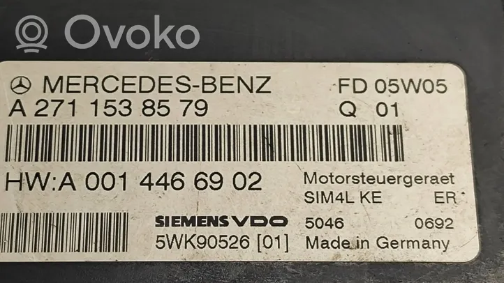 Mercedes-Benz CLK A209 C209 Calculateur moteur ECU A2711538579
