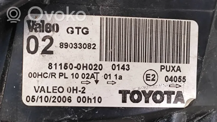 Toyota Aygo AB10 Etu-/Ajovalo 811500H020