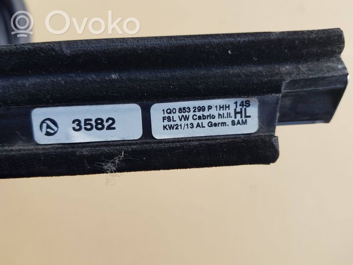 Volkswagen Eos Rear door glass trim molding 1Q0853299P