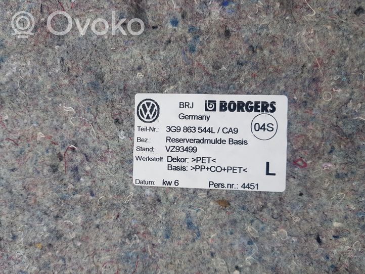 Volkswagen PASSAT B8 Wykładzina podłogowa bagażnika 3G9863544L