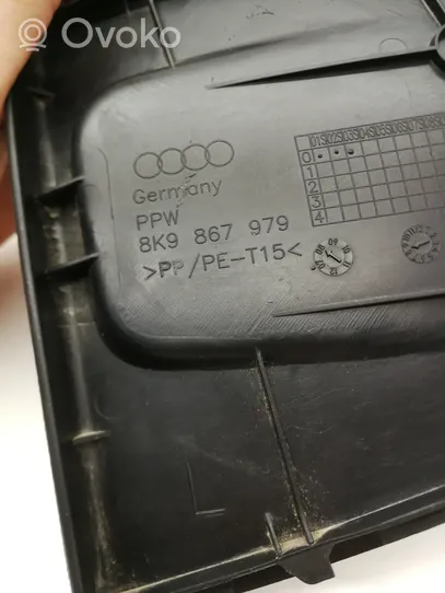 Audi A4 S4 B8 8K Tavaratilan/takakontin alempi sivuverhoilu 8K9867979