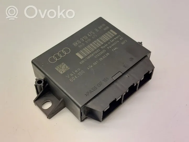 Audi A4 S4 B8 8K Pysäköintitutkan (PCD) ohjainlaite/moduuli 8K0919475B