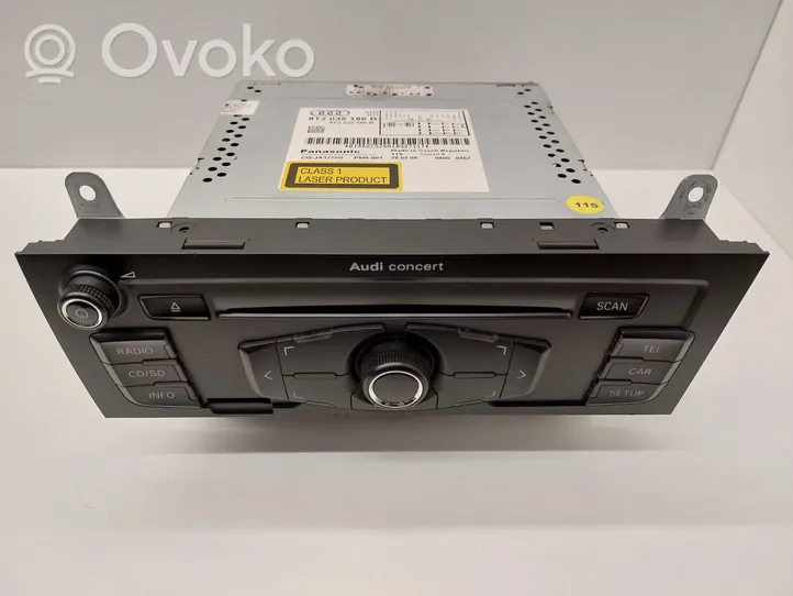 Audi A4 S4 B8 8K Radio/CD/DVD/GPS-pääyksikkö 8T2035186B